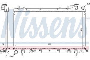 Nissens Ψυγείο, Ψύξη Κινητήρα - 67728