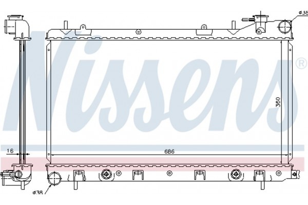 Nissens Ψυγείο, Ψύξη Κινητήρα - 67728