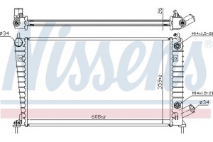 Nissens Ψυγείο, Ψύξη Κινητήρα - 68001A