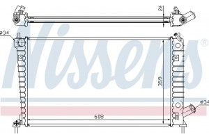 Nissens Ψυγείο, Ψύξη Κινητήρα - 68004A