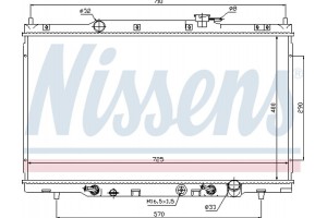 Nissens Ψυγείο, Ψύξη Κινητήρα - 68106