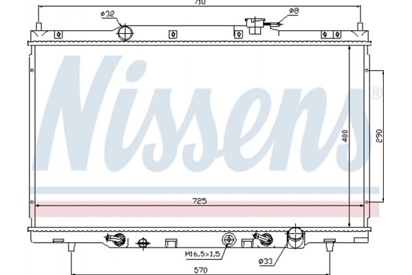 Nissens Ψυγείο, Ψύξη Κινητήρα - 68106
