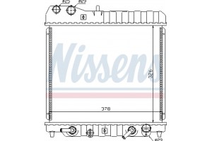 Nissens Ψυγείο, Ψύξη Κινητήρα - 68111