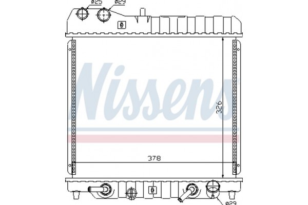 Nissens Ψυγείο, Ψύξη Κινητήρα - 68111