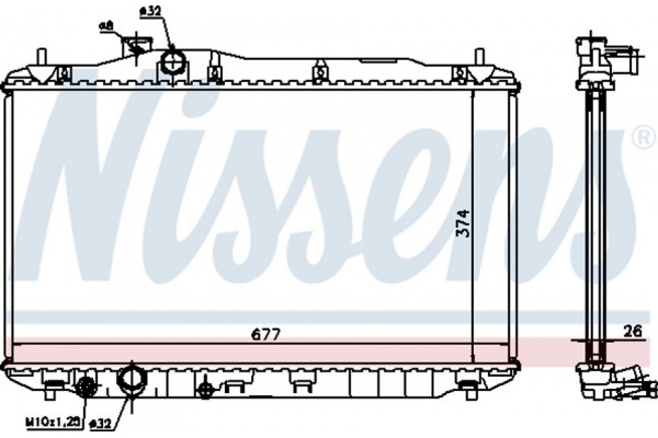 Nissens Ψυγείο, Ψύξη Κινητήρα - 68134A