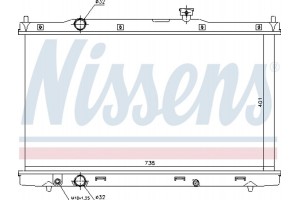 Nissens Ψυγείο, Ψύξη Κινητήρα - 681376