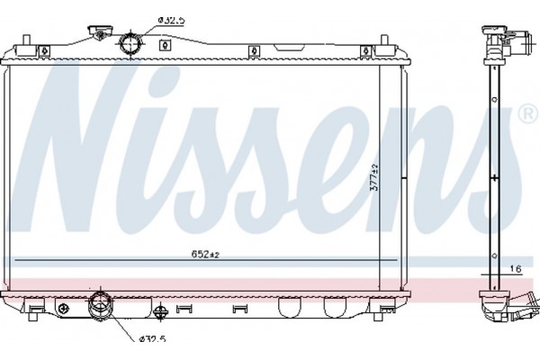 Nissens Ψυγείο, Ψύξη Κινητήρα - 681387