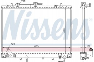Nissens Ψυγείο, Ψύξη Κινητήρα - 68154