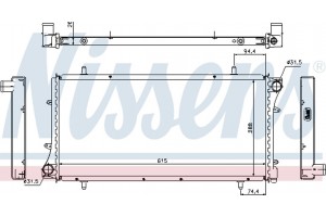Nissens Ψυγείο, Ψύξη Κινητήρα - 68220