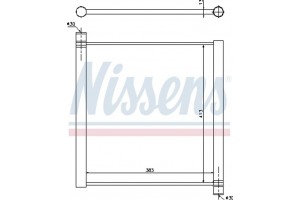 Nissens Ψυγείο, Ψύξη Κινητήρα - 68451
