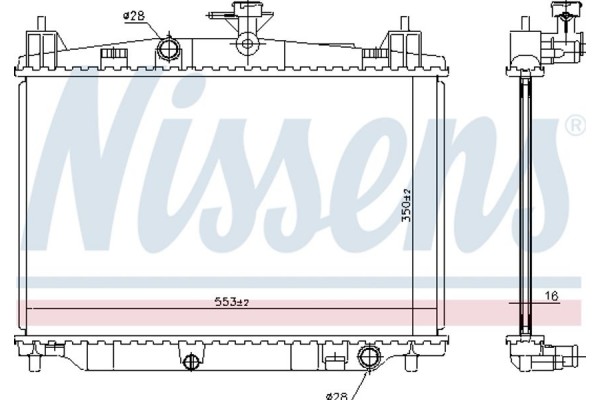 Nissens Ψυγείο, Ψύξη Κινητήρα - 68504