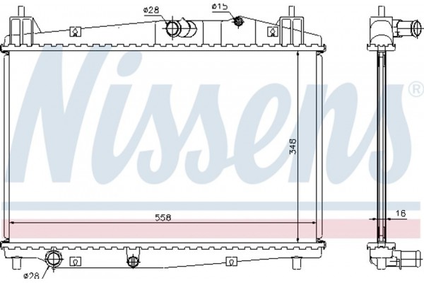 Nissens Ψυγείο, Ψύξη Κινητήρα - 68506