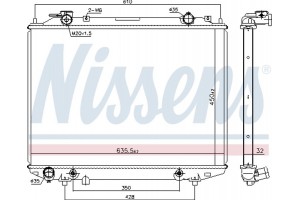 Nissens Ψυγείο, Ψύξη Κινητήρα - 68535