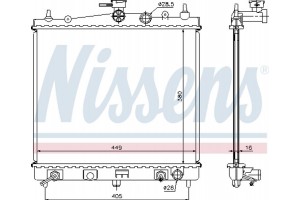 Nissens Ψυγείο, Ψύξη Κινητήρα - 68700A