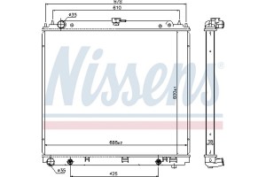 Nissens Ψυγείο, Ψύξη Κινητήρα - 68717