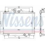 Nissens Ψυγείο, Ψύξη Κινητήρα - 68735