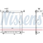 Nissens Ψυγείο, Ψύξη Κινητήρα - 68770