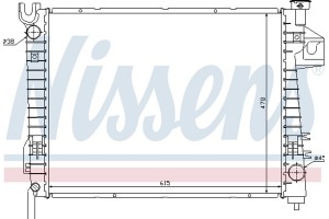 Nissens Ψυγείο, Ψύξη Κινητήρα - 69018