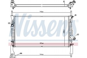 Nissens Ψυγείο, Ψύξη Κινητήρα - 69225