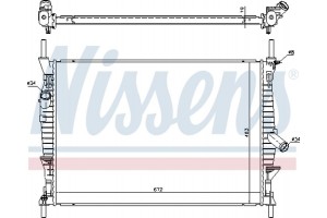 Nissens Ψυγείο, Ψύξη Κινητήρα - 69240