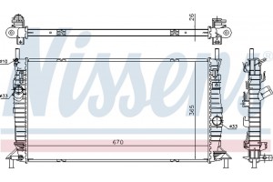 Nissens Ψυγείο, Ψύξη Κινητήρα - 69242