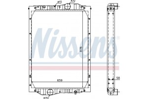 Nissens Ψυγείο, Ψύξη Κινητήρα - 69603A