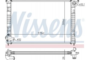 Nissens Ψυγείο, Ψύξη Κινητήρα - 69703A