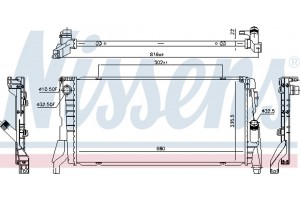 Nissens Ψυγείο, Ψύξη Κινητήρα - 69710