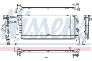 Nissens Ψυγείο, Ψύξη Κινητήρα - 69711