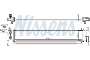Nissens Ψυγείο Χαμηλής θερμοκρασίας, Ψυγείο Αέρα Υπερπλήρωσης - 65318