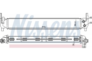 Nissens Ψυγείο Χαμηλής θερμοκρασίας, Ψυγείο Αέρα Υπερπλήρωσης - 65331
