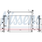 Nissens Ψυγείο Χαμηλής θερμοκρασίας, Ψυγείο Αέρα Υπερπλήρωσης - 606217