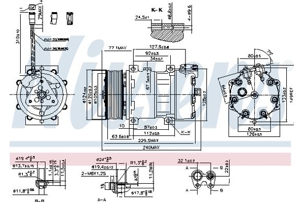 Nissens Συμπιεστής, συστ. Κλιματισμού - 890022