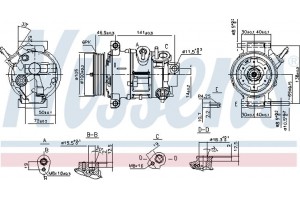 Nissens Συμπιεστής, συστ. Κλιματισμού - 890030