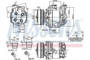 Nissens Συμπιεστής, συστ. Κλιματισμού - 890035