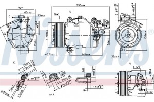 Nissens Συμπιεστής, συστ. Κλιματισμού - 890071