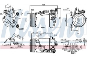 Nissens Συμπιεστής, συστ. Κλιματισμού - 890098