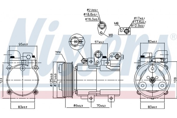 Nissens Συμπιεστής, συστ. Κλιματισμού - 890136