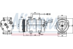 Nissens Συμπιεστής, συστ. Κλιματισμού - 89029