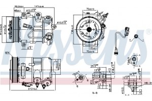 Nissens Συμπιεστής, συστ. Κλιματισμού - 890375