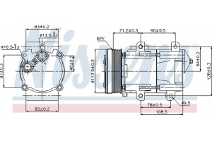 Nissens Συμπιεστής, συστ. Κλιματισμού - 89046