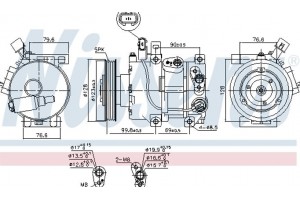 Nissens Συμπιεστής, συστ. Κλιματισμού - 890562