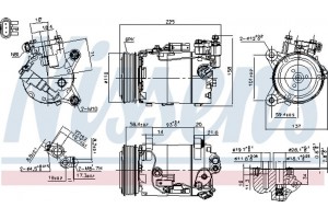 Nissens Συμπιεστής, συστ. Κλιματισμού - 890600