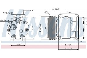 Nissens Συμπιεστής, συστ. Κλιματισμού - 89065
