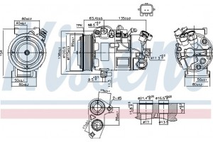 Nissens Συμπιεστής, συστ. Κλιματισμού - 890802