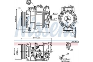 Nissens Συμπιεστής, συστ. Κλιματισμού - 89090