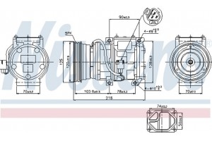 Nissens Συμπιεστής, συστ. Κλιματισμού - 89098