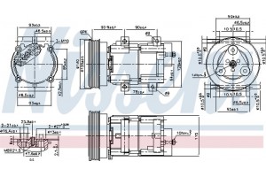 Nissens Συμπιεστής, συστ. Κλιματισμού - 89191