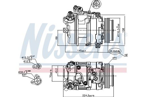Nissens Συμπιεστής, συστ. Κλιματισμού - 89199