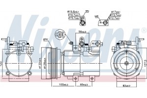Nissens Συμπιεστής, συστ. Κλιματισμού - 89238